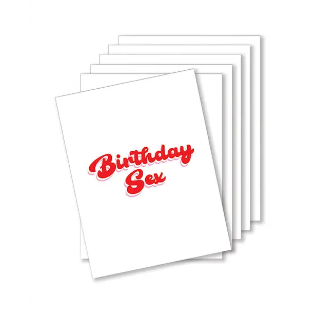 Birthday Sex Naughty Greeting Card - Pack Of 6 - Bachelorette & Party Supplies
