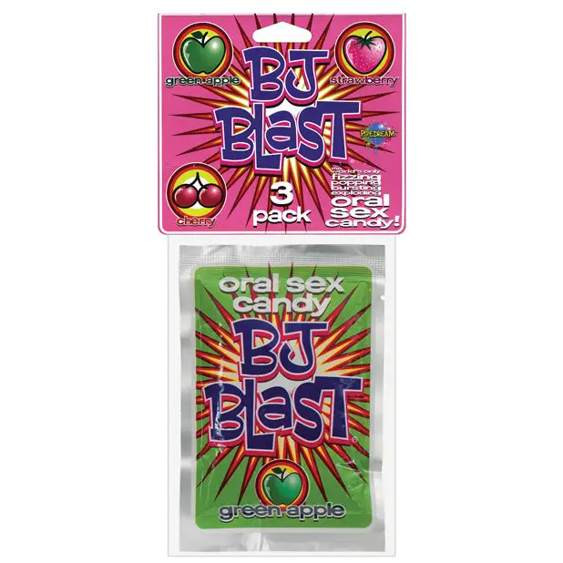 BJ Blast Oral Sex Candy - Asst. Flavors Pack of 3 - Sexual Enhancers