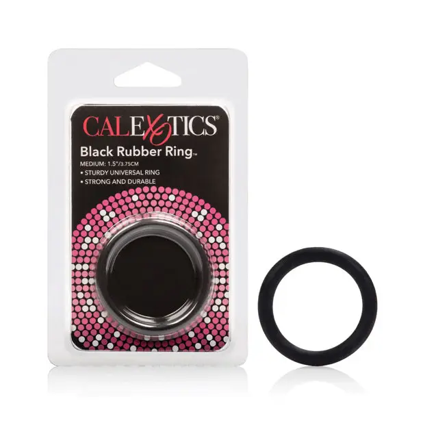 Black Rubber Ring - Medium - Penis Enhancement