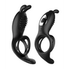 Bliss Hummingbird Vibrating Cock Ring - Black - Penis Enhancement