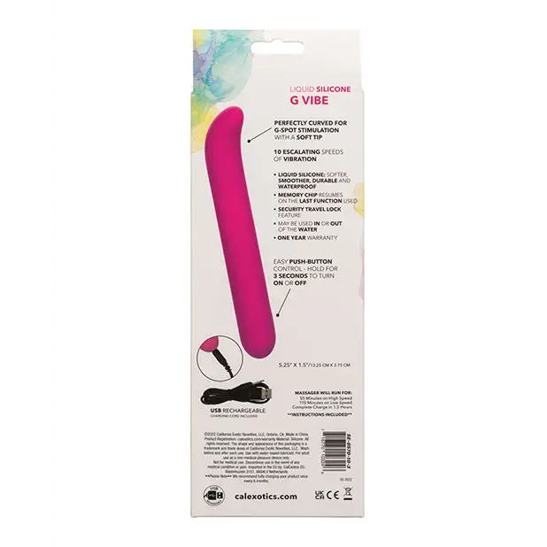 Bliss Liquid Silicone G Vibe - Pink - Vibrators