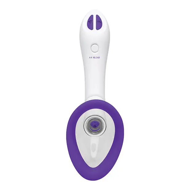 Bloom Intimate Body Automatic Vibrating Rechargeable Pump - Purple/White - Stimulators