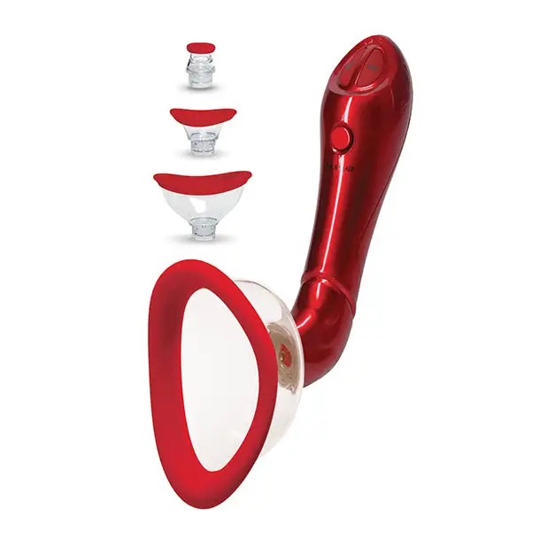 Bloom Intimate Body Automatic Vibrating Rechargeable Pump Limited Edition - Red - Stimulators
