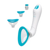 Bloom Intimate Body Automatic Vibrating Rechargeable Pump - Sky Blue/White - Stimulators
