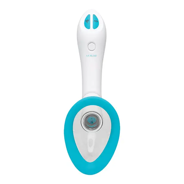 Bloom Intimate Body Automatic Vibrating Rechargeable Pump - Sky Blue/White - Stimulators