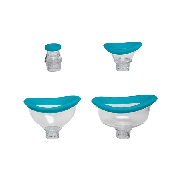 Bloom Intimate Body Automatic Vibrating Rechargeable Pump - Sky Blue/White - Stimulators