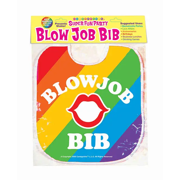 Blow Job Bib - Rainbow