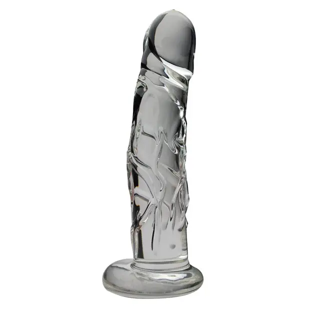 Blown Realistic Glass Medium - Clear - Dongs & Dildos
