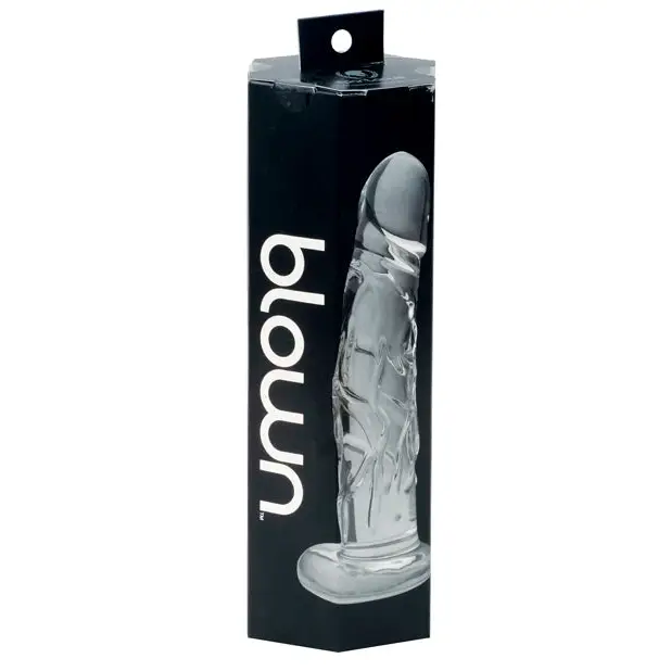 Blown Realistic Glass Medium - Clear - Dongs & Dildos