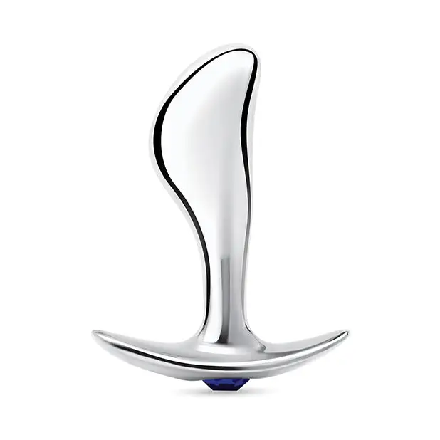 Blue Line 2.5’’ Stainless Steel Bling Prostate Massager Plug - Anal Products