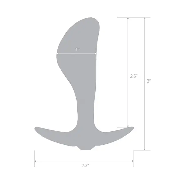 Blue Line 2.5’’ Stainless Steel Bling Prostate Massager Plug - Anal Products