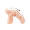 Blue Line Acrylic See-thru Chastity Cage - Clear - Bondage Blindfolds & Restraints