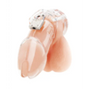 Blue Line Acrylic See-thru Chastity Cage - Clear - Bondage Blindfolds & Restraints
