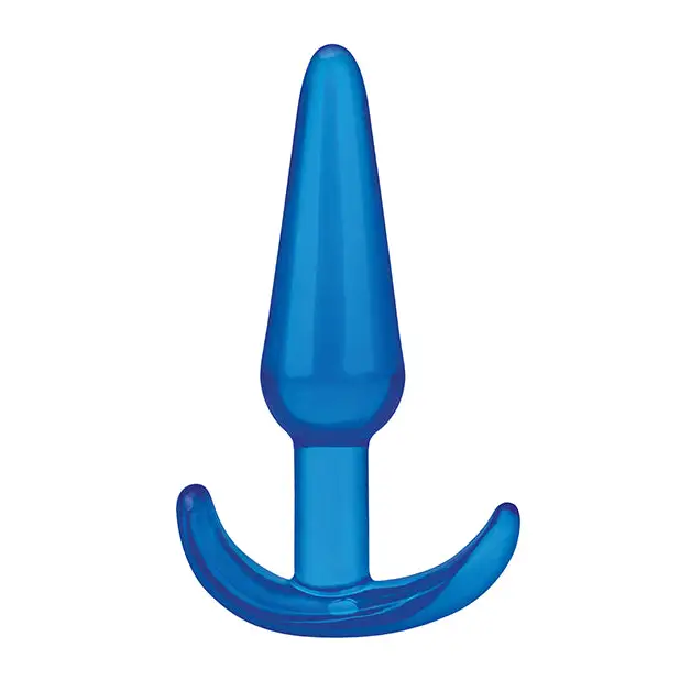 Blue Line C & B 4.25’’ Slim Tapered Butt Plug - Jelly Blue - Anal Products