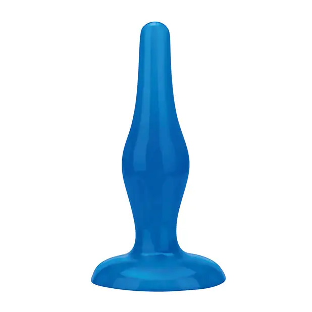 Blue Line C & B 4.75’’ Easy Insertion Plug - Jelly Blue - Anal Products