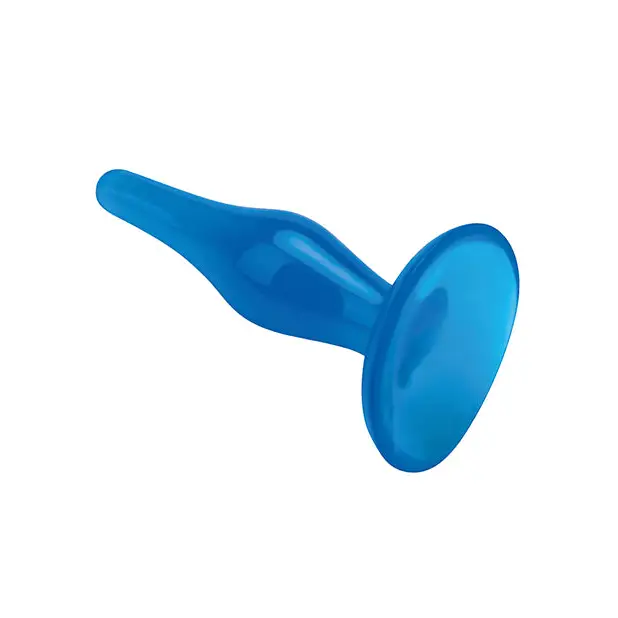 Blue Line C & B 4.75’’ Easy Insertion Plug - Jelly Blue - Anal Products