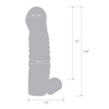 Blue Line C & B 5.25’’ Vibrating Penis Enhancing Sleeve Extension - Smoke - Penis Enhancement