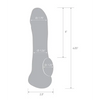 Blue Line C & B 6.25’’ Transparent Penis Enhancing Sleeve Extension - Clear - Penis Enhancement