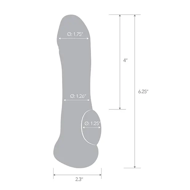 Blue Line C & B 6.25’’ Transparent Penis Enhancing Sleeve Extension - Clear - Penis Enhancement