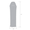 Blue Line C & B 6.5’’ Textured Penis Enhancing Sleeve Extension - Clear - Penis Enhancement