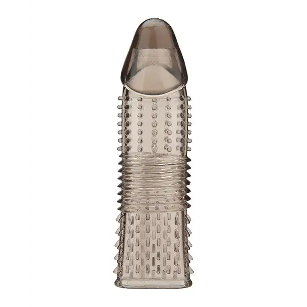 Blue Line C & B 6.5’’ Triple Sensation Penis Enhancing Sleeve Extension - Smoke - Penis Enhancement