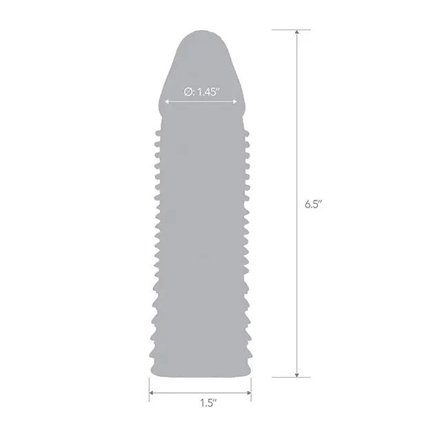 Blue Line C & B 6.5’’ Triple Sensation Penis Enhancing Sleeve Extension - Smoke - Penis Enhancement