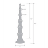 Blue Line C & B 8.5’’ Anal Beads w/Suction Base - Jelly Blue - Anal Products