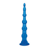 Blue Line C & B 8.5’’ Anal Beads w/Suction Base - Jelly Blue - Anal Products