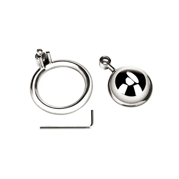 Blue Line Mini Cock Micro Chastity Cage - Bondage Blindfolds & Restraints