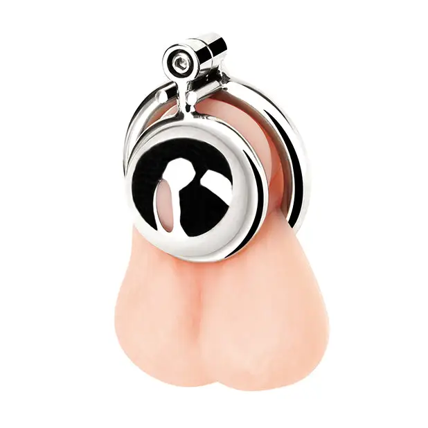 Blue Line Mini Cock Micro Chastity Cage - Bondage Blindfolds & Restraints