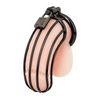 Blue Line Prisoner Cock Cage - Black - Bondage Blindfolds & Restraints