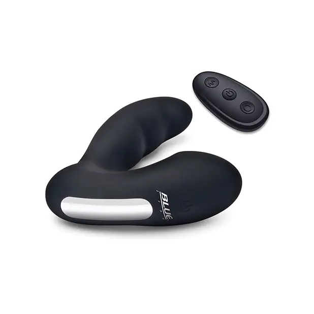 Blue Line Vibrating Prostate Prober w/Remote - Black - Anal Products