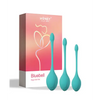 Bluebell Floral 3 Size & Weight Kegel Ball Exercise Set - Blue - Sexual Enhancers