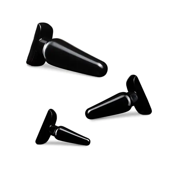 Blush Anal Adventures Basic Plug Kit - Black - Anal Products