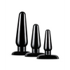 Blush Anal Adventures Basic Plug Kit - Black - Anal Products