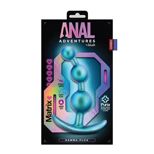 Blush Anal Adventures Matrix Gamma Plug - Teal - Anal Products