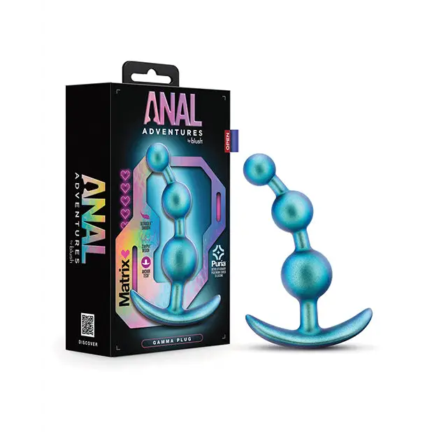 Blush Anal Adventures Matrix Gamma Plug - Teal - Anal Products