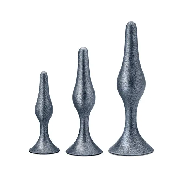 Blush Anal Adventures Matrix Genesis Plug Kit - Silver - Anal Products