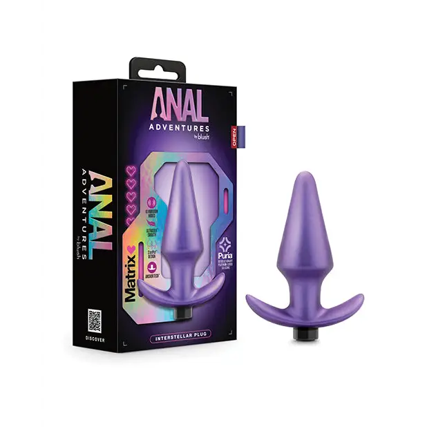Blush Anal Adventures Matrix Interstellar Plug - Astro Violet - Anal Products