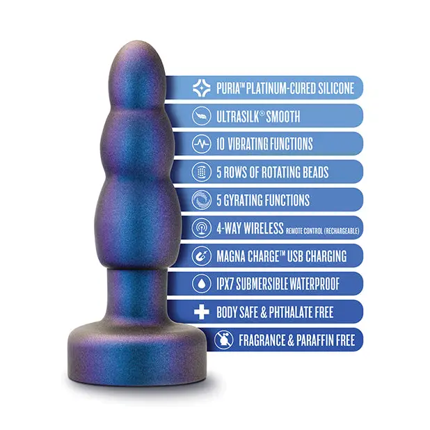 Blush Anal Adventures Matrix Kinetik Plug - Space Age Blue - Anal Products