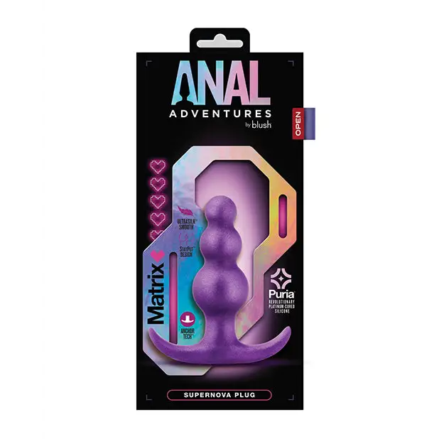 Blush Anal Adventures Matrix Supernova Plug - Purple - Anal Products