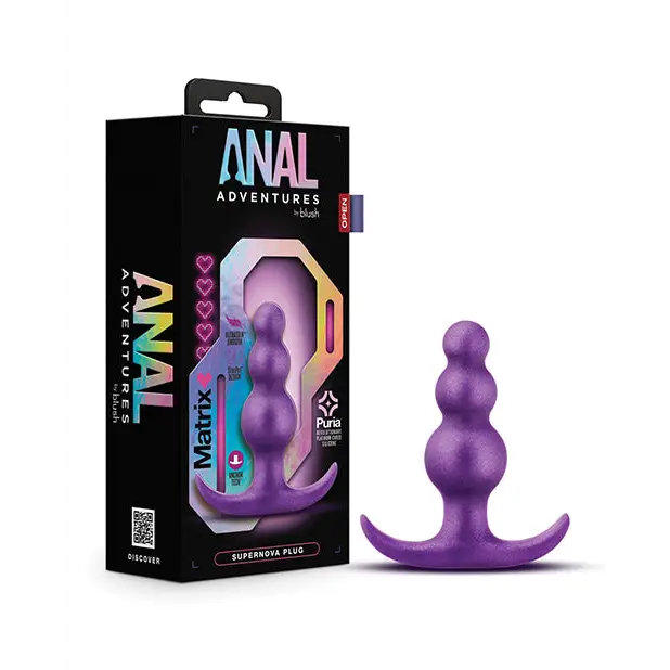 Blush Anal Adventures Matrix Supernova Plug - Purple - Anal Products
