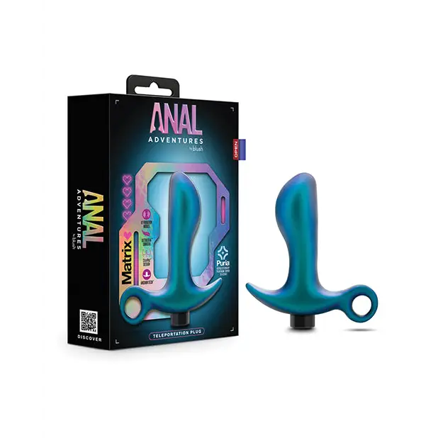 Blush Anal Adventures Matrix Teleportation Plug - Lunar Blue - Anal Products