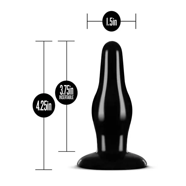 Blush Anal Adventures Pleasure Plug - Black - Anal Products