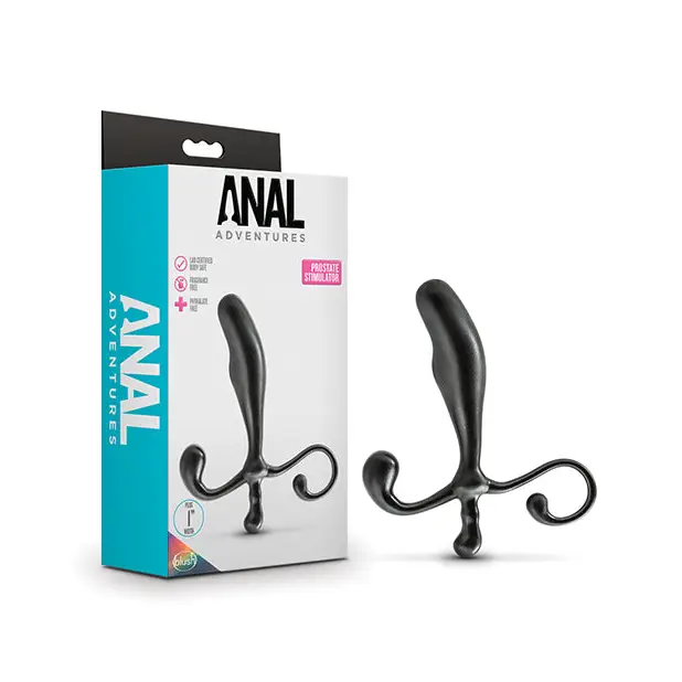 Blush Anal Adventures Prostate Stimulator - Black - Anal Products