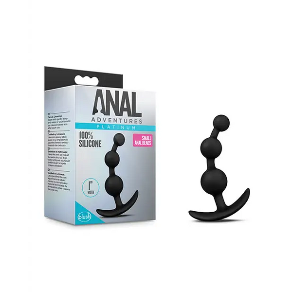 Blush Anal Adventures Small Beads - Black - Anal Products