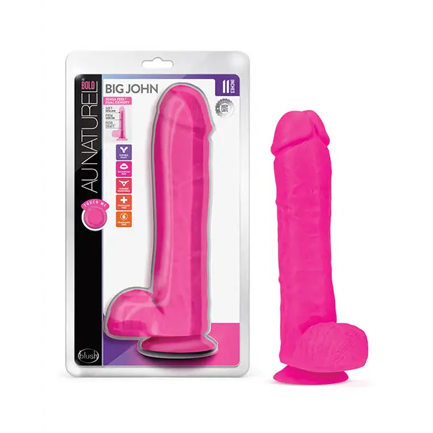 Blush Au Naturel Bold Big John 11’’ Dildo - Pink - Dongs & Dildos