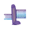 Blush Au Naturel Bold Huge 10’’ Dildo - Purple - Dongs & Dildos