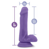 Blush Au Naturel Bold Massive 6’’ Dildo - Purple - Dongs & Dildos