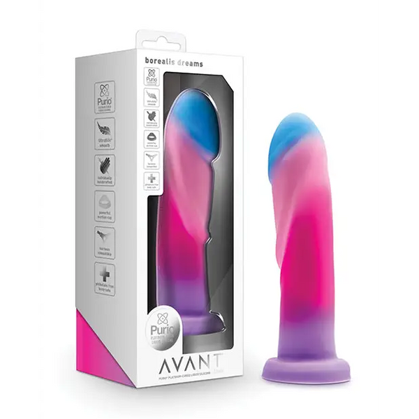 Blush Avant Borealis Dreams Silicone Dildo - Cotton Candy - Dongs & Dildos